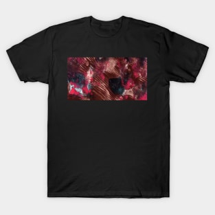 Simple abstract watercolor animal print. Brushed grunge graffiti. Terrakota tye dye boho. Best for backgrounds, wallpapers, covers and packaging, wrapping paper. T-Shirt